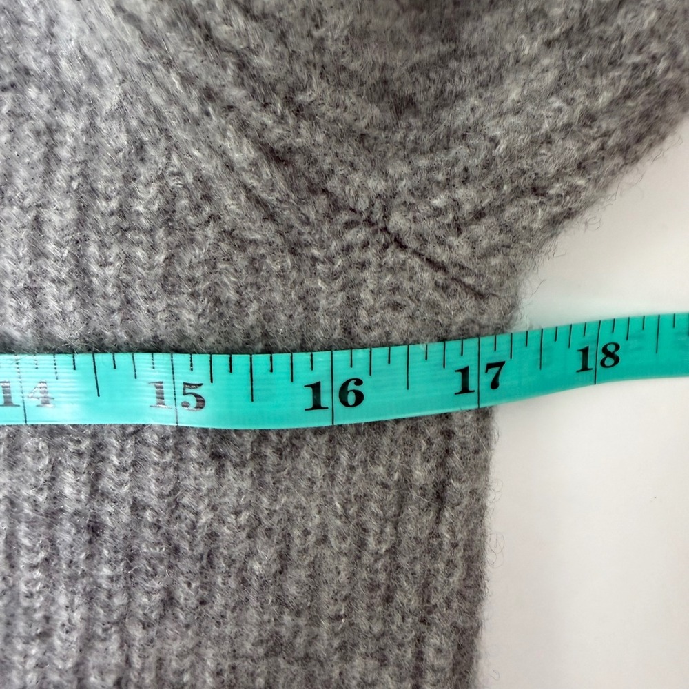 Quince Sweater Women Small Gray 100% Cashmere Ribbed Knit Crewneck Raglan Boxy - Picture 4 of 5